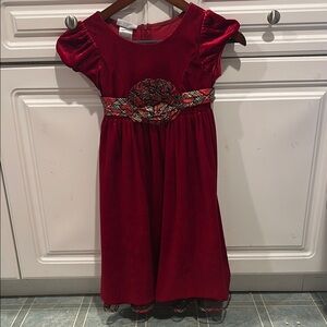 Elegant Red Kids Dress